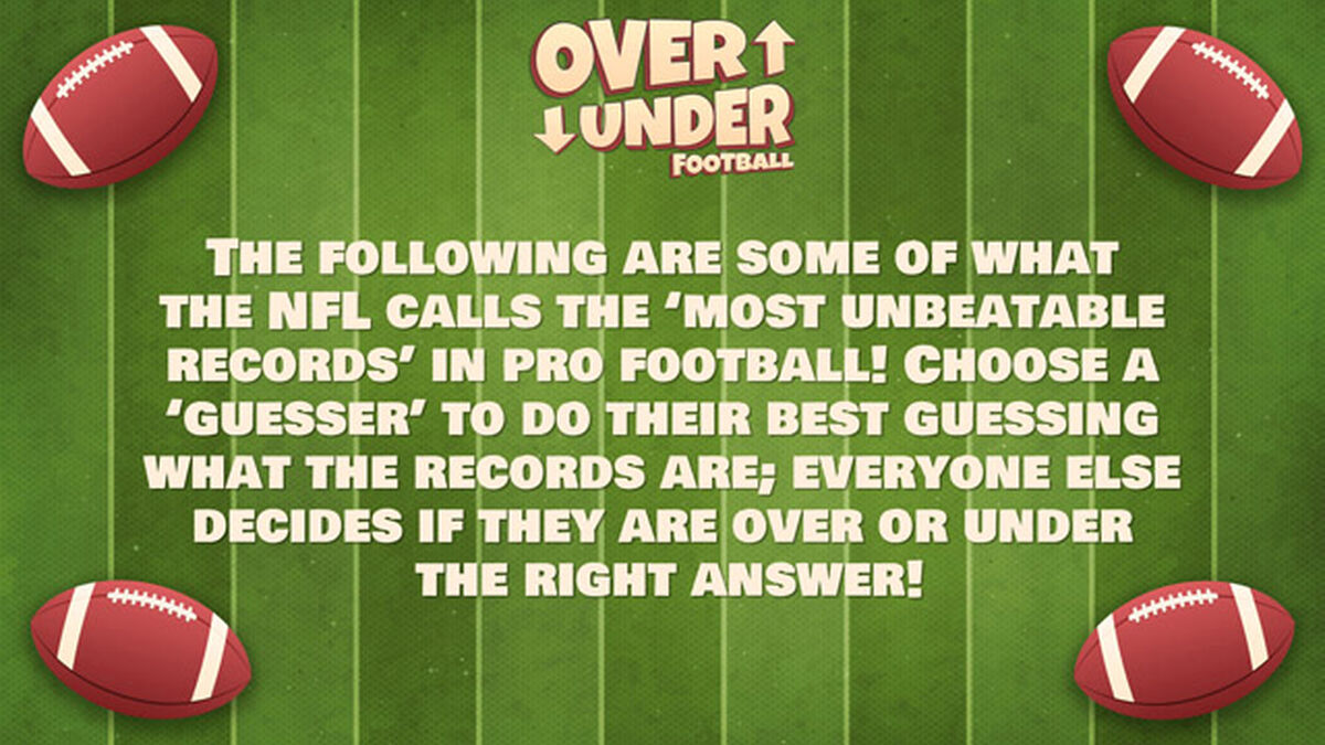 Over Under Football image number null